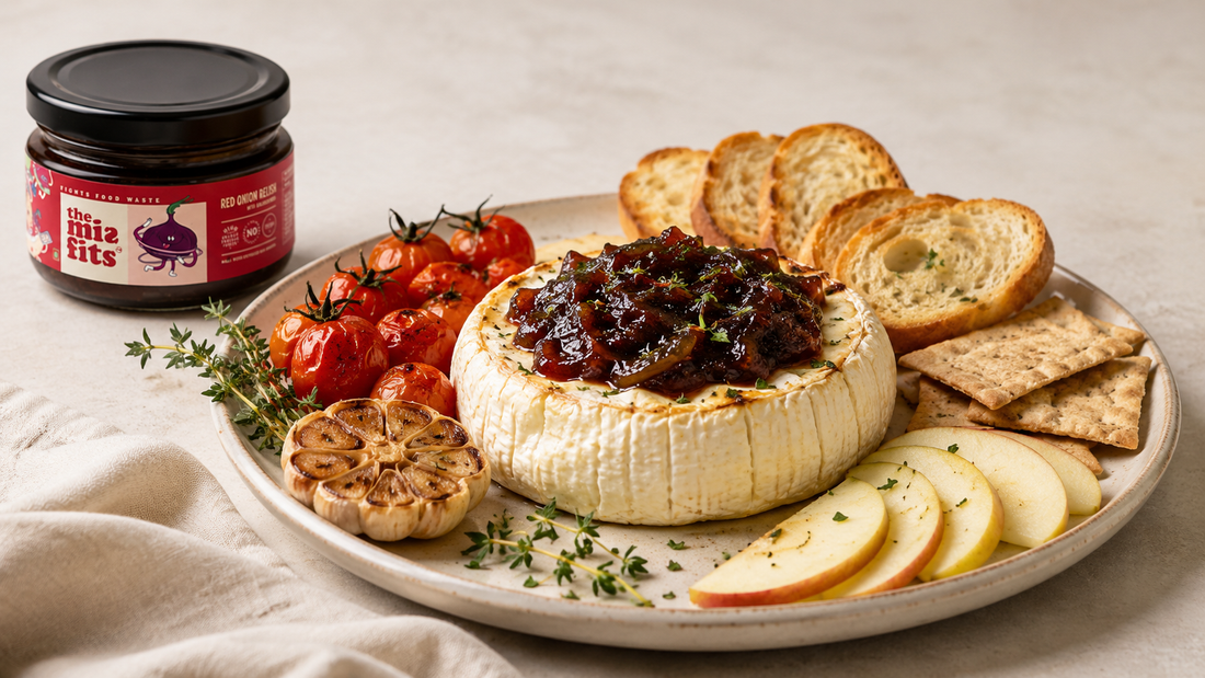 Brie Wheel with Red Onion Relish