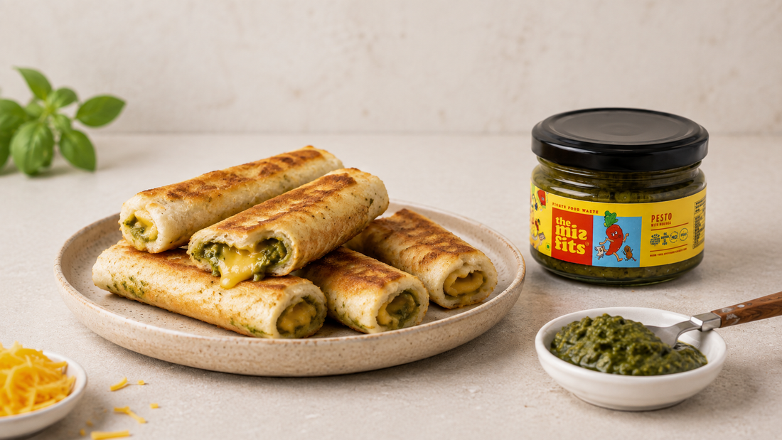 Cheese And Pesto Toastie