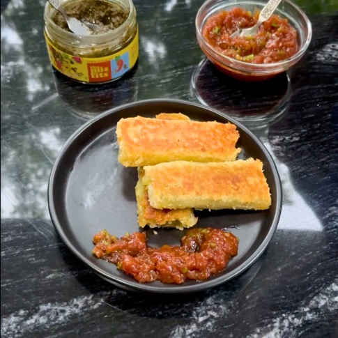 Cheese And Pesto Toastie