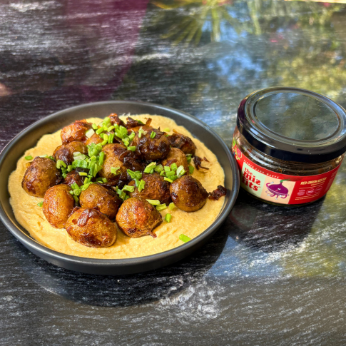 Potato Infused With Red Onion Relish