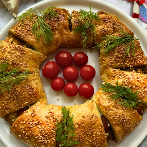 The Pesto Puff Wreath