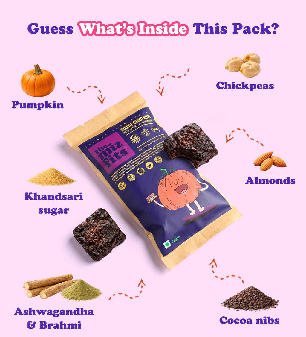 Double Choco Bites with Brahmi & Ashwagandha