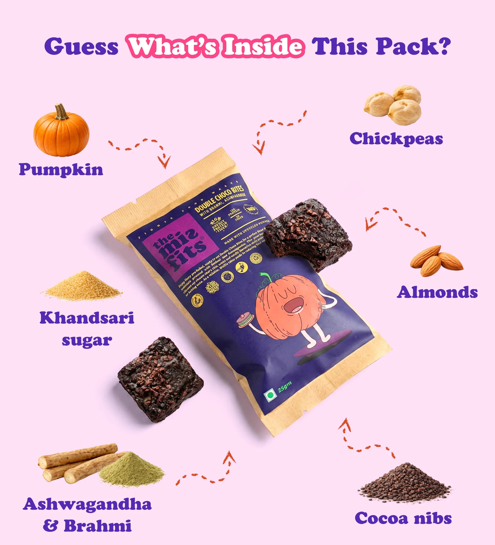 Double Choco Bites with Brahmi & Ashwagandha