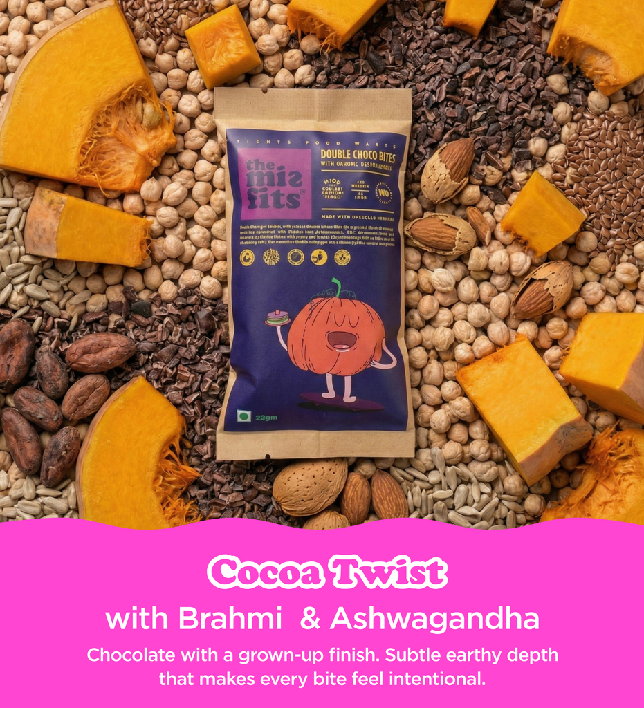 Double Choco Bites with Brahmi & Ashwagandha