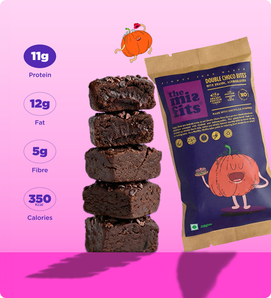 Double Choco Bites with Brahmi & Ashwagandha