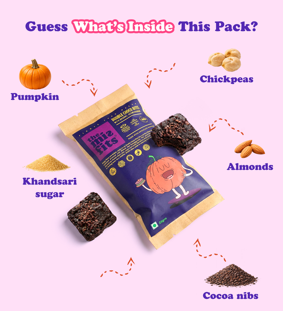 Double Choco Bites with Brahmi & Ashwagandha