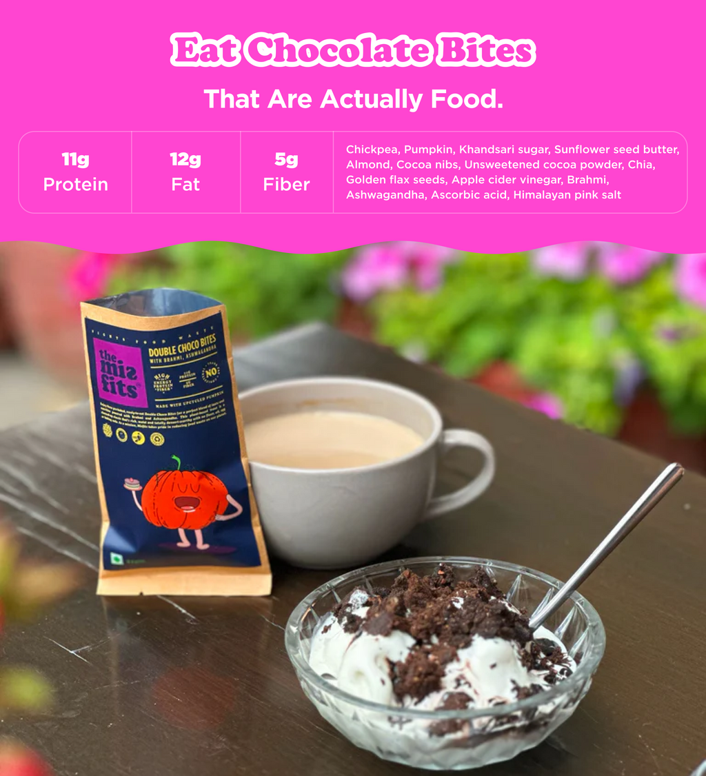 Double Choco Bites with Brahmi & Ashwagandha