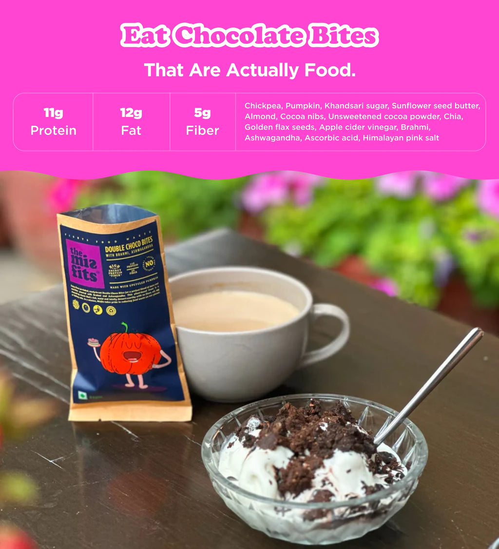 Double Choco Bites with Brahmi & Ashwagandha