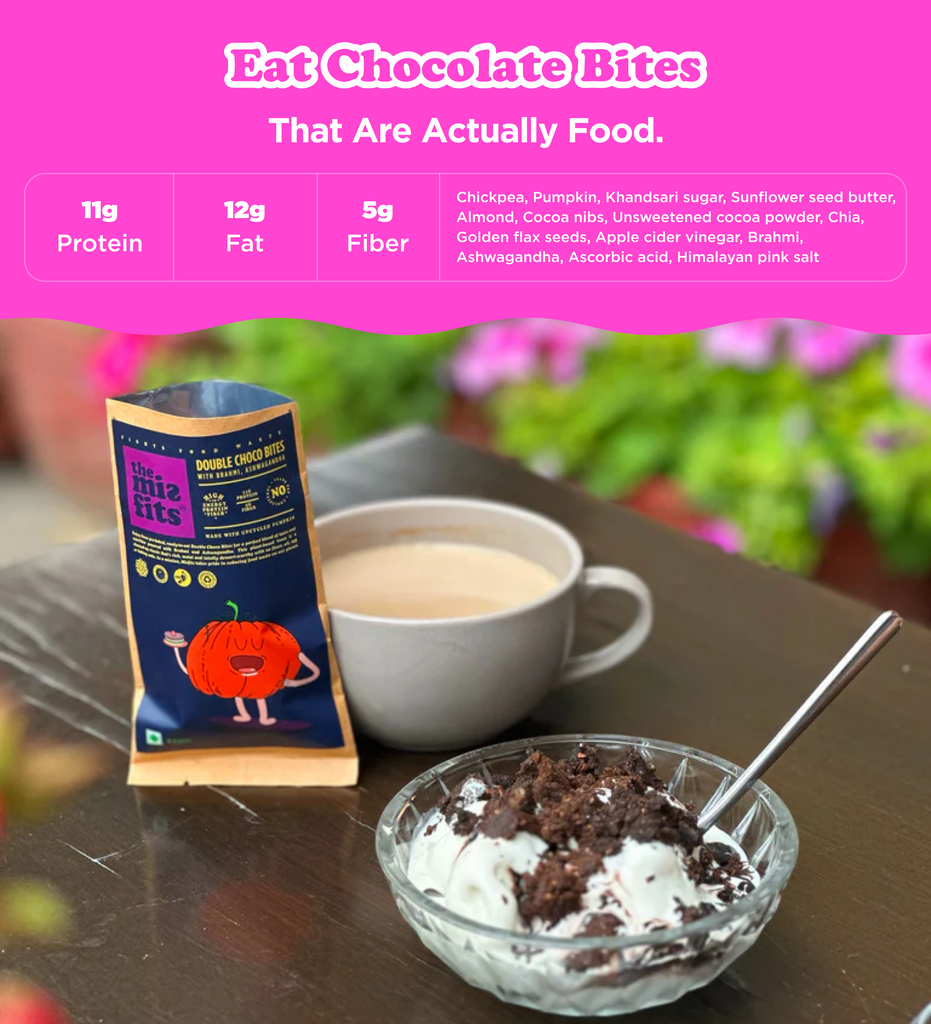 Double Choco Bites with Brahmi & Ashwagandha