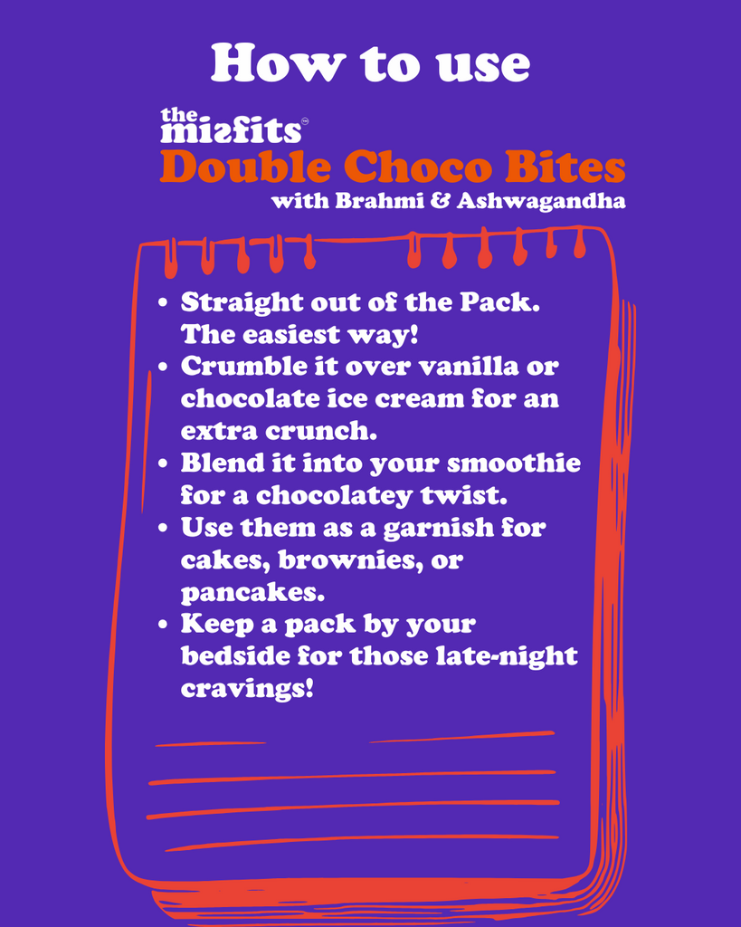 Double Choco Bites with Brahmi & Ashwagandha